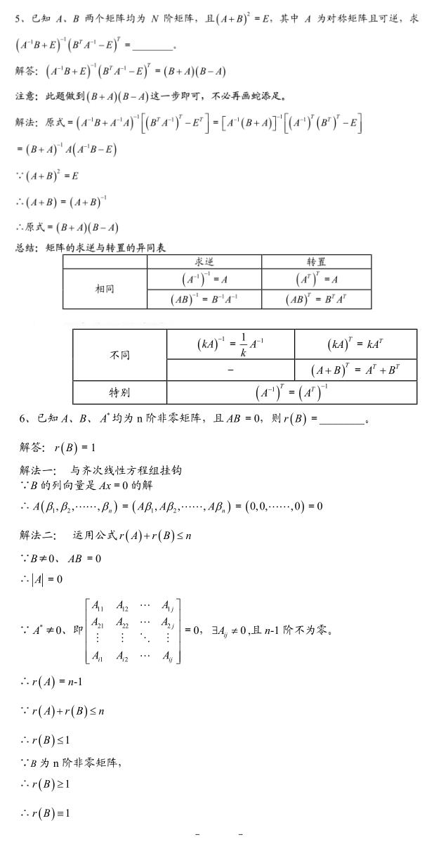 半岛星空体育·(中国)官方网站数学：线性代数经典题目与解析（三） 